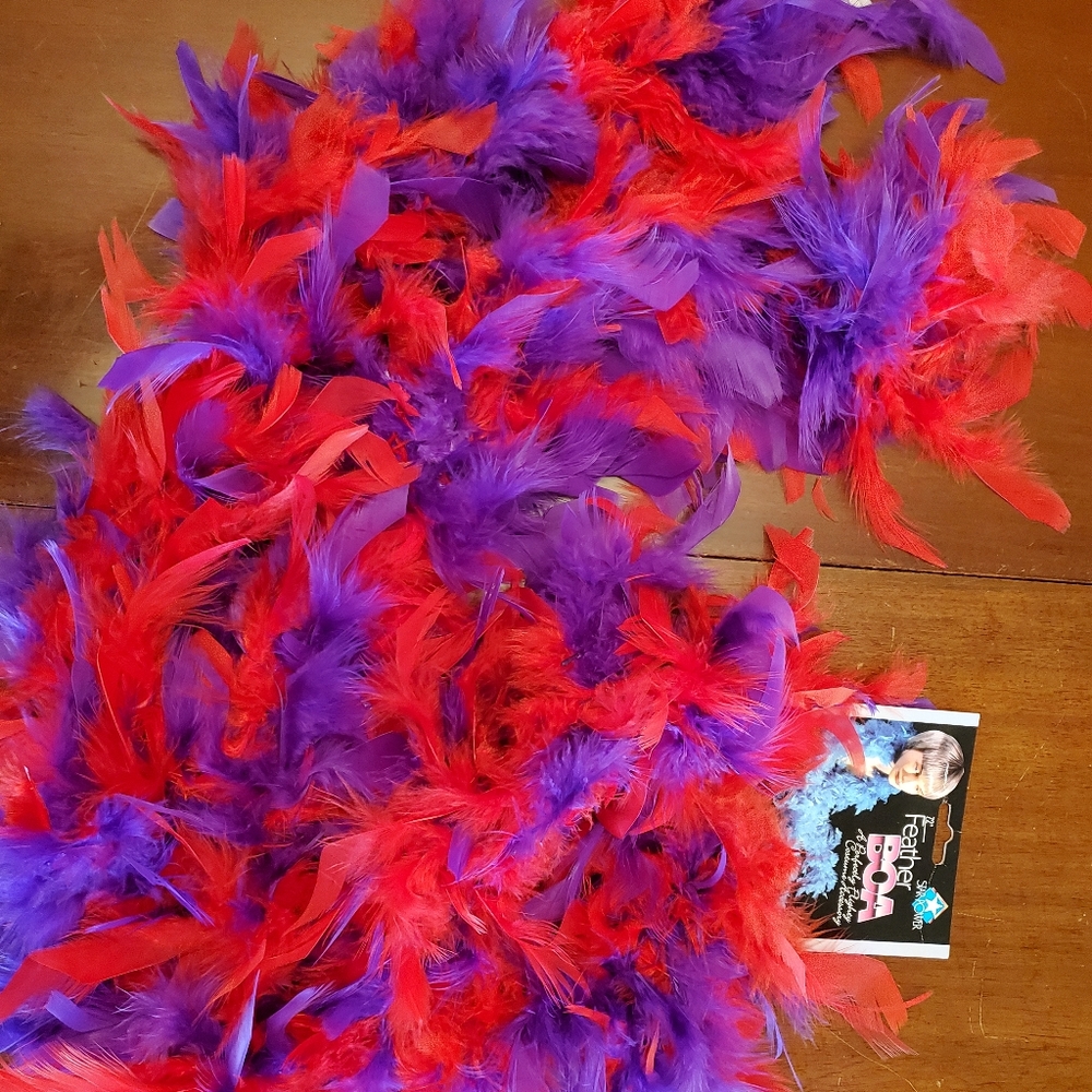 Turkey feather boa